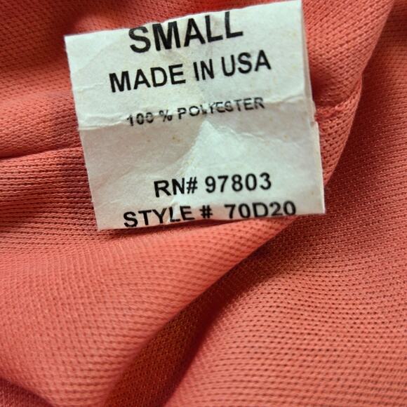 ING Women's Dress Small S Orange Sleeveless Straps Sun Misses Size 4 6 - Picture 4 of 6